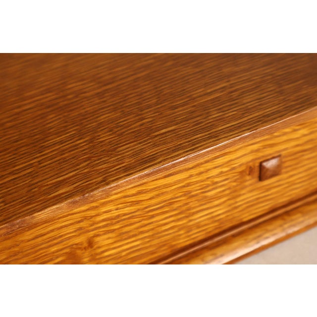 Brown Stickley Mission Collection Oak Desk Box For Sale - Image 8 of 18