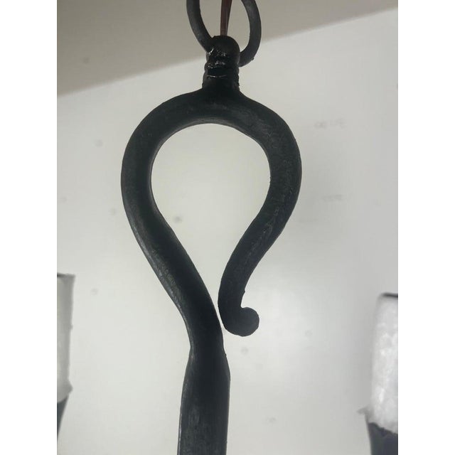 Melissa Levinson Two-Tier Wrought Iron Chandelier by Melissa Levinson For Sale - Image 4 of 7