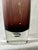 Mid-Century Modern 1960s Swedish Style Large Amethyst Vawe With Bubble at Base For Sale - Image 3 of 8