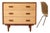 Mid 20th Century Birdseye Maple Lowboy Three-Drawer Dresser For Sale