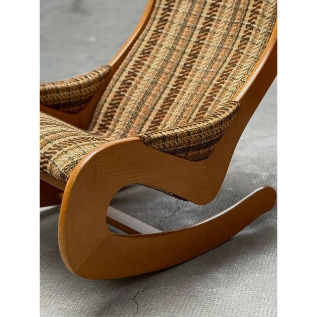 Vintage Rocking Chair in Beech Wood and Bouclé from Casala, Germany, 1960s For Sale - Image 11 of 17