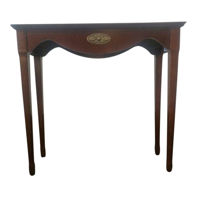 The Bombay Company Carved Mahogany Side Table Chairish
