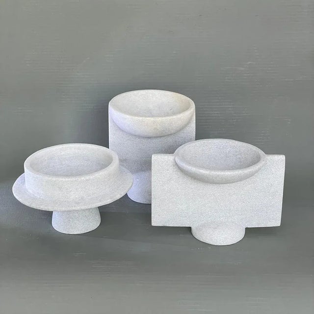 Not Yet Made - Made To Order Hand Carved Marble Vase by Tom Von Kaenel For Sale - Image 5 of 6