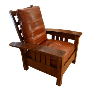 Stickley Bow Arm Morris Chair For Sale