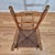 Late 19th Century Antique Hubbard Childrens Wood Ladder-Back Rush Seat Rocking Chair Rocker For Sale - Image 4 of 11