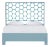 Honeycomb Standard Bed Queen, Pool Blue For Sale