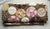 Hippie-Chic Japanese Cotton Medallion Quilt — Chocolate Brown & Pink Floral Circles, Hand Quilted, 66x88P For Sale - Image 16 of 18