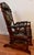 1870 Antique George Hunzinger Barley Twist Mahogany Rocking Chair New Upholstery For Sale - Image 9 of 13