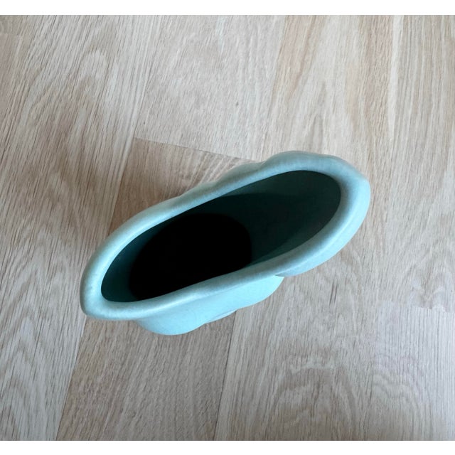 Celadon Vintage Donna Polseno Sculptural Ceramic Female Form Vase For Sale - Image 8 of 11