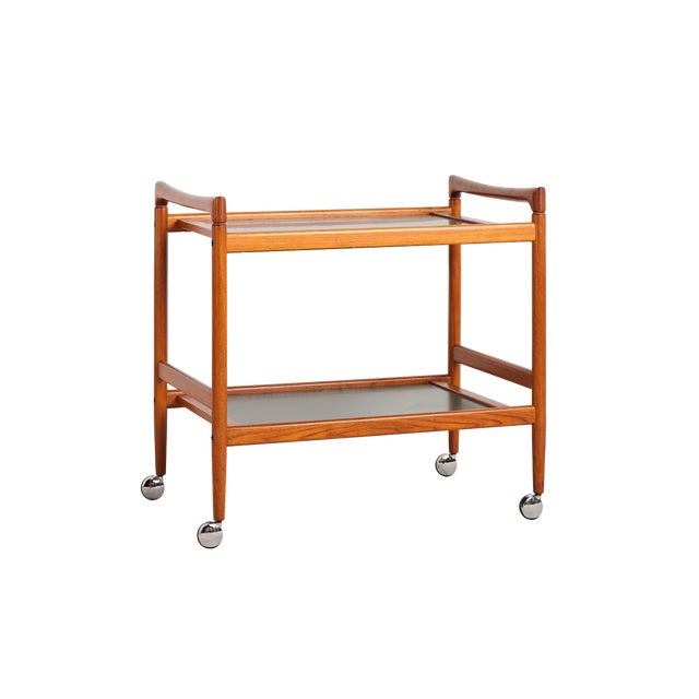 Mid-Century Teak Bar Cart from Dyrlund, 1960s For Sale - Image 18 of 18