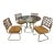 Milo Baughman Bamboo Rattan Dining Chairs Set For Sale