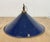 British Industrial Dark Blue Enamel Factory Pendant Lamp, 1950s For Sale - Image 10 of 15