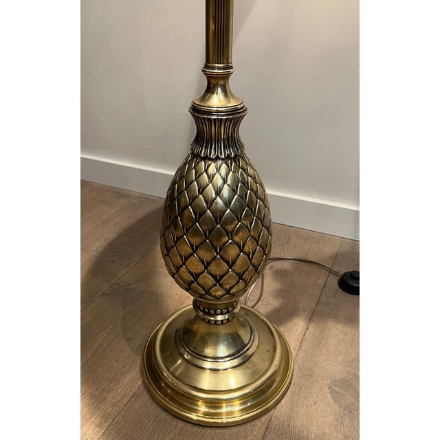 1970s Mid-Century Modern Brass Pineapple Floor Lamp For Sale - Image 6 of 12