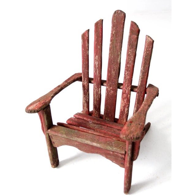 Mid 20th Century Vintage Children's Adirondack Chair For Sale - Image 5 of 9