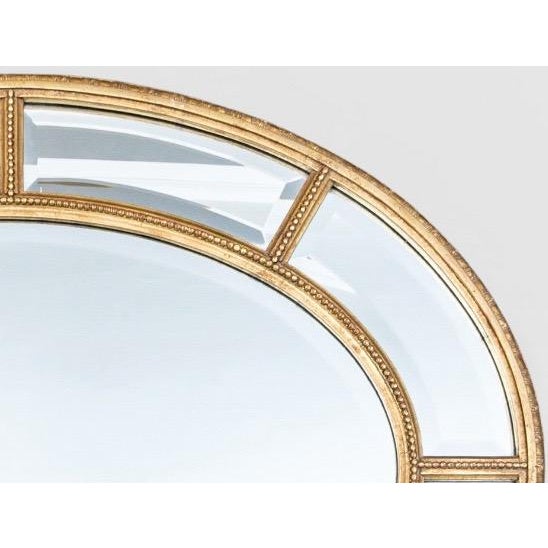Authentic Friedman Brothers Adams Style Segmented Oval Gilt Mirror For Sale In Portland, ME - Image 6 of 13