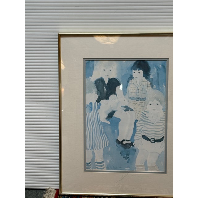 Paint Jacqueline Rochester Watercolor Painting, Signed For Sale - Image 7 of 12