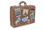 Decorated Vintage Suitcase For Sale