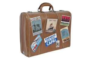 Decorated Vintage Suitcase