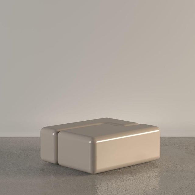 Verneuil Coffee Table in Red Lacquered Wood by Haymann Editions For Sale - Image 4 of 5