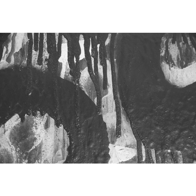 Black Original Spray Painting on Canvas by Jeffery Stuart For Sale - Image 8 of 12