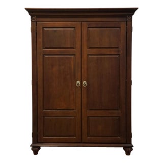Ethan Allen British Classics Collection Solid Cherry 51" Computer Media Armoire / Cabinet 29-9470 For Sale