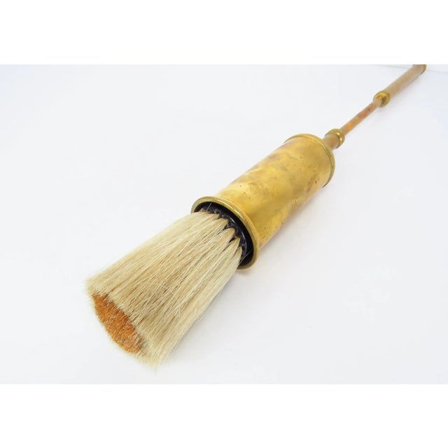 Antique Telescopic Brass Fireplace Brush / Broom by Benton & Stone Made in England For Sale - Image 9 of 10
