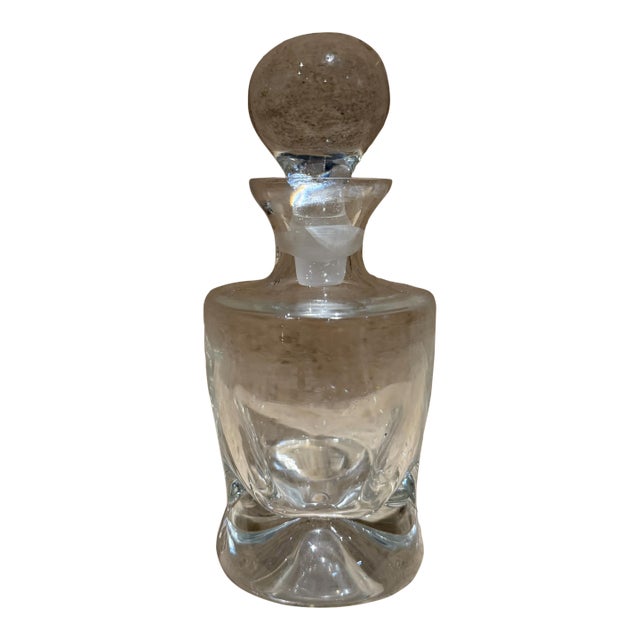 Vintage Small Decanter Crystal For Sale