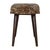 Animal Print Velvet Bench With Deep Button Seat For Sale - Image 4 of 7