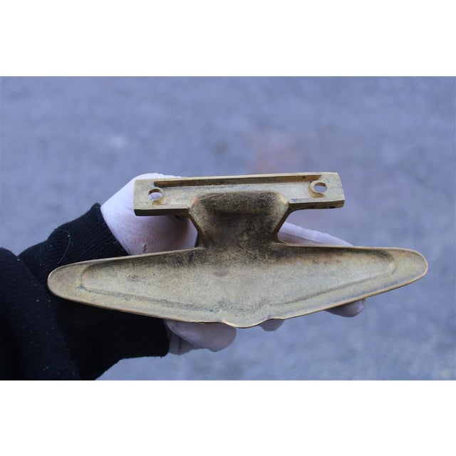 Mid-Century Italian Handles in Brass, 1950s, Set of 2 For Sale - Image 6 of 14