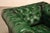 Chesterfield Style Pair of Green Leather Club Chairs For Sale - Image 4 of 16