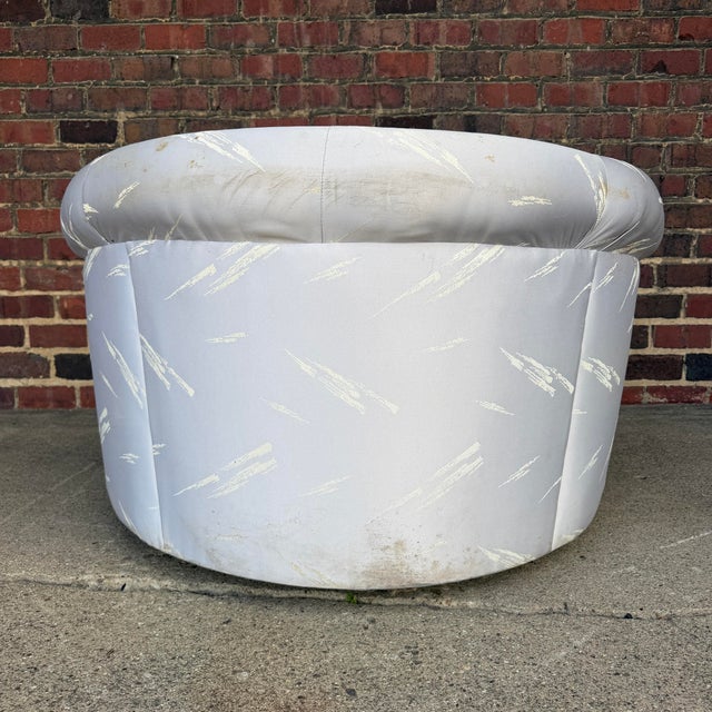 Mid 20th Century Milo Baughman? Swivel Lounge Chair Chaise For Sale - Image 5 of 10