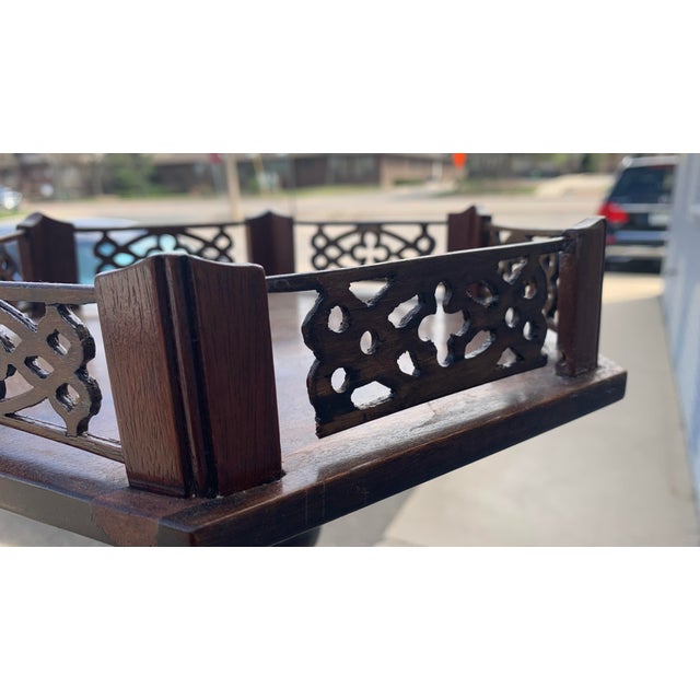 Brown French Antique Pillar Plant Stand For Sale - Image 8 of 8