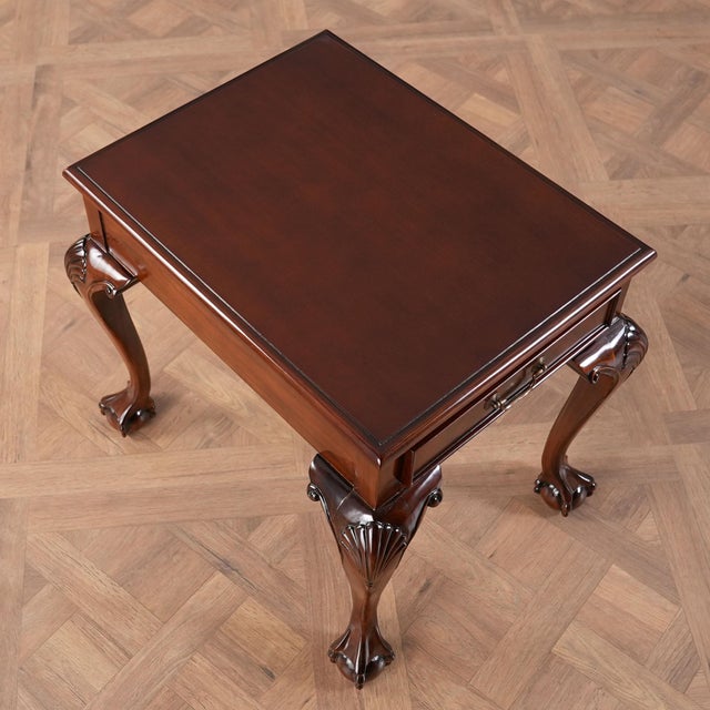 Traditional Mahogany Lamp Table For Sale - Image 9 of 12