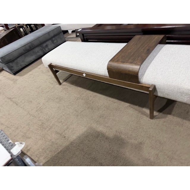 Four Hands "Fawkes" Bench With Slider Tray For Sale - Image 4 of 6