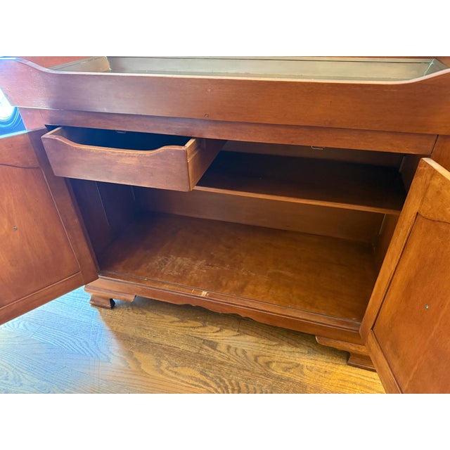 Cushman of Vermont Mid 20th Century Rare Cushman Colonial Creations Maple Dry Sink For Sale - Image 4 of 8