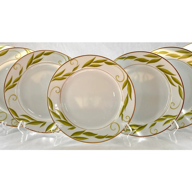 Bernardaud Limoges France Bernardaud Frivole Salad Plates - Set of 7 For Sale - Image 4 of 8