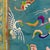 Chinese Chinese Silk Embroidery Bats and Crane Circa 1920 For Sale - Image 3 of 8