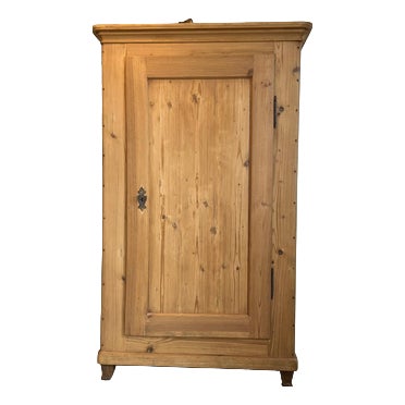 Biedermeier Cabinet in Natural Wood For Sale