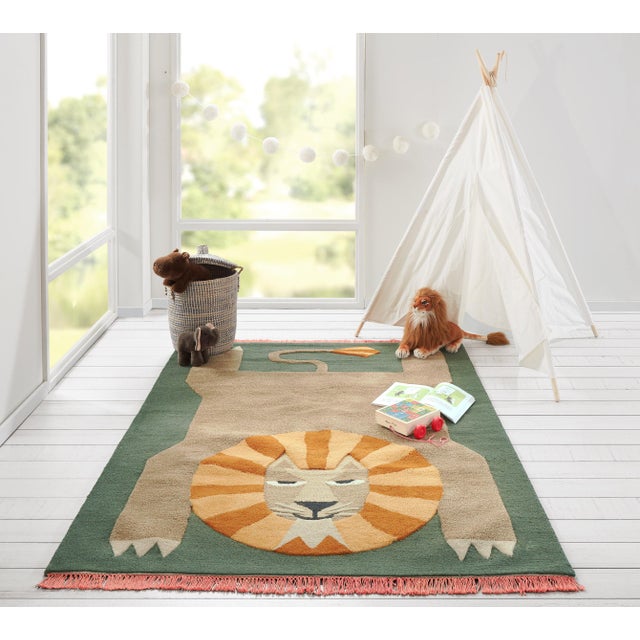 Novogratz by Momeni Atticus Leon in Green Rug - 4'X6' For Sale In Atlanta - Image 6 of 7