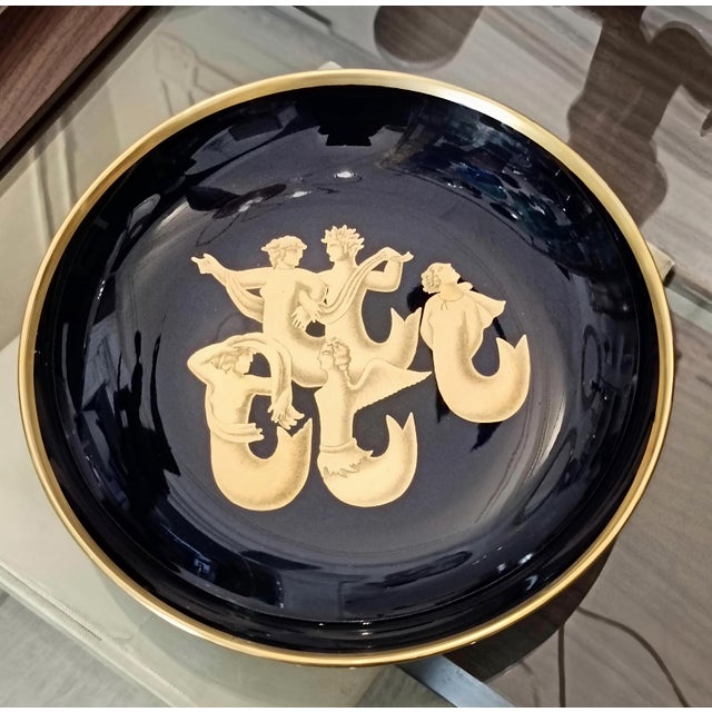 Ceramic Decorative Plate Migration of the Sirens by Gio Ponti for Richard Ginori, Italy, 1980s For Sale - Image 7 of 9