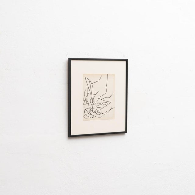 François Gilot, The Love Letter, 1951, Lithograph, Framed For Sale - Image 10 of 14