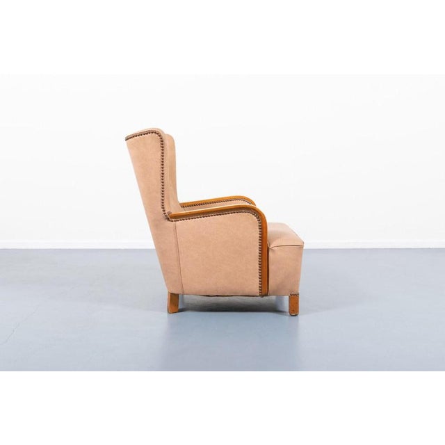 Mid-Century Lounge Armchair, Sweden, 1950s For Sale - Image 3 of 12
