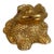 Shabby Chic Gold Plated Bronze Frog, Perfect Paperweight or Coffee Table, 2.5” High For Sale - Image 3 of 13