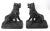 Antique Hand Carved Hard Stone - Marble Figuraive Dog Bookends - a Pair For Sale - Image 4 of 13