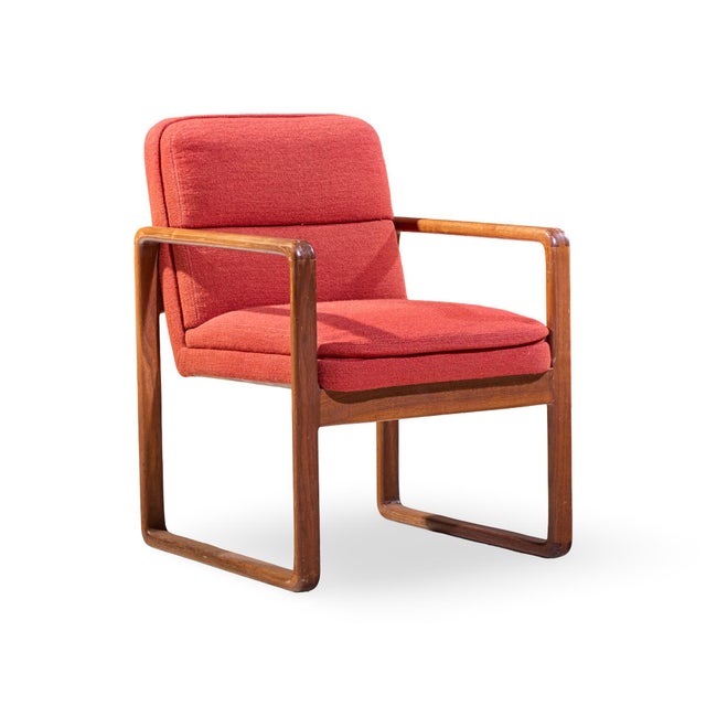 Milo Baughman Milo Baughman Style Mid Century Oak Dining Chairs - Set of 6 For Sale - Image 4 of 6