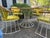 1960s Max Stout Sculptural Wrought Iron Patio Dining Set – Round Table + 4 Hoop Chairs, Atomic Modern For Sale - Image 11 of 14