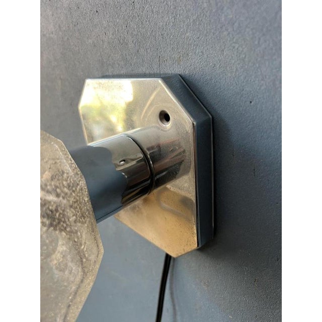 Mid-Century Modern Brutalist Seeded Glass Flush Mount from Cosack Leuchten For Sale - Image 10 of 11