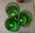 VTG Felipe Derflinger Handblown Amber & Green Brutalist Caged Tumblers, Set of 5 For Sale - Image 9 of 10