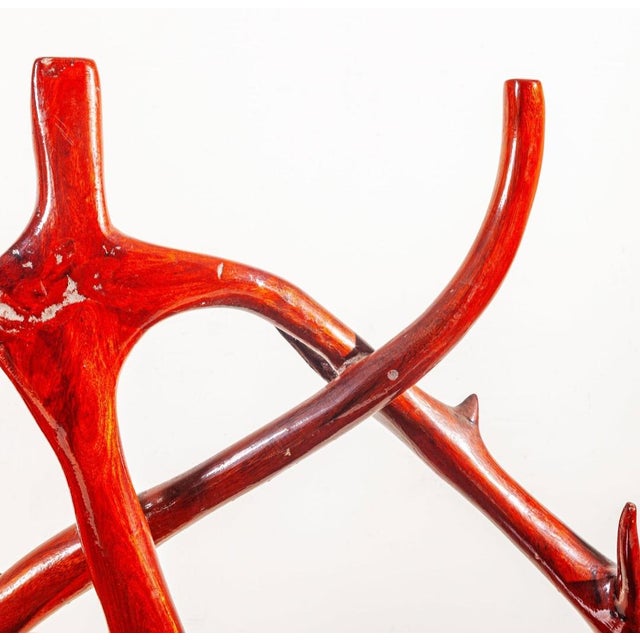 3-Seater Sofa in Polished Mahogany Root, 1970s, in Very Good conditions. Designed 1980 to 1989