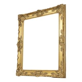 Large Baroque Classic Wooden Gold Frame For Sale